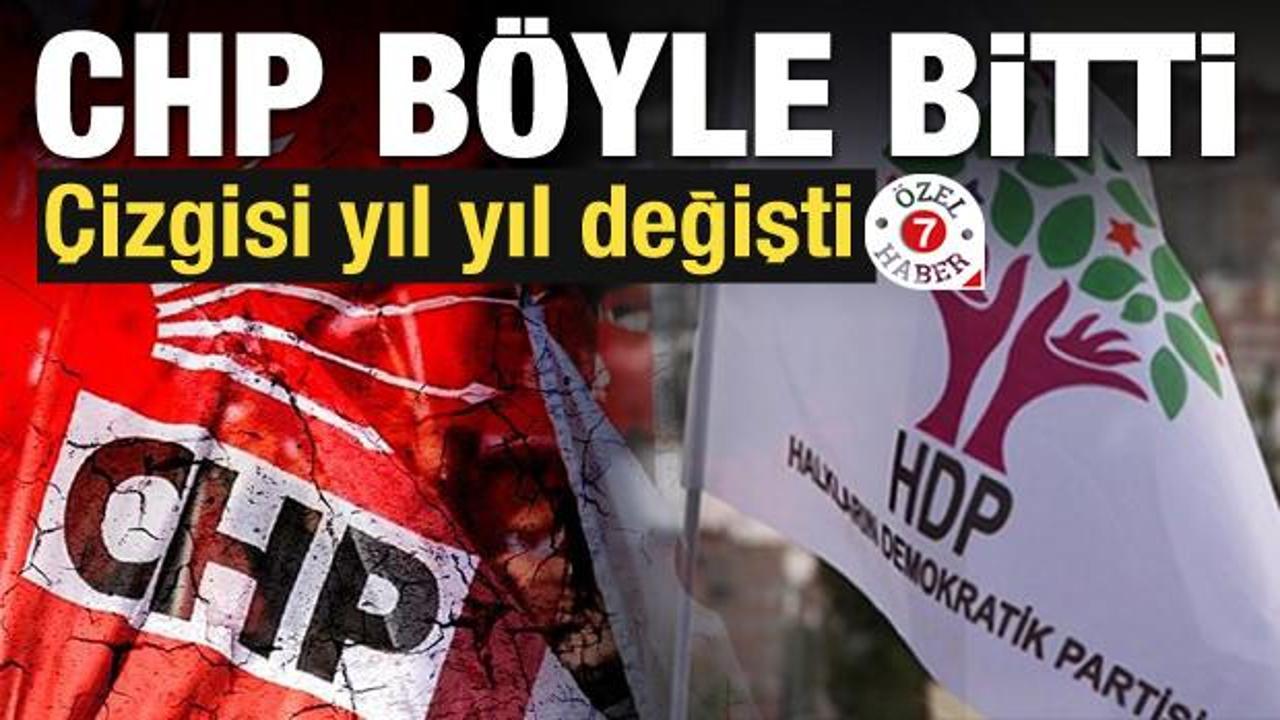 Çizgisi yıl yıl değişti! CHP’nin artık HDP’den bir farkı kalmadı