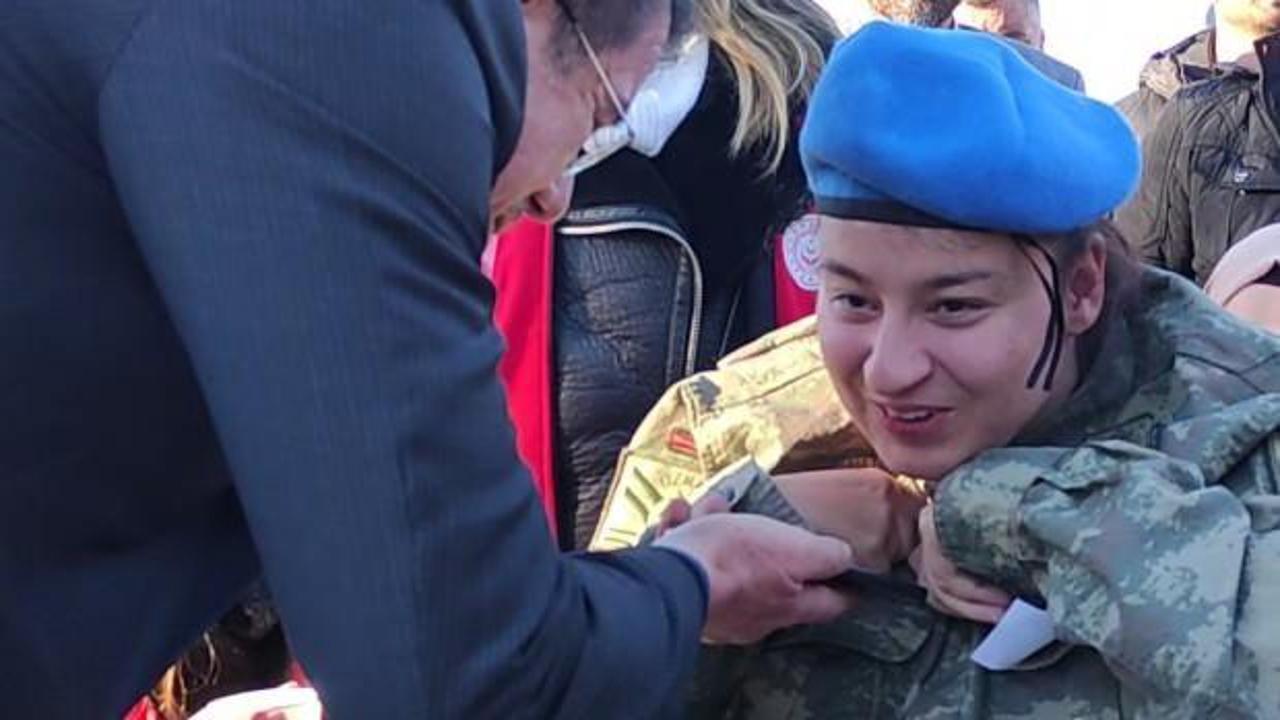 Cumhurbaşkanı Erdoğan şehit ailesiyle görüştü