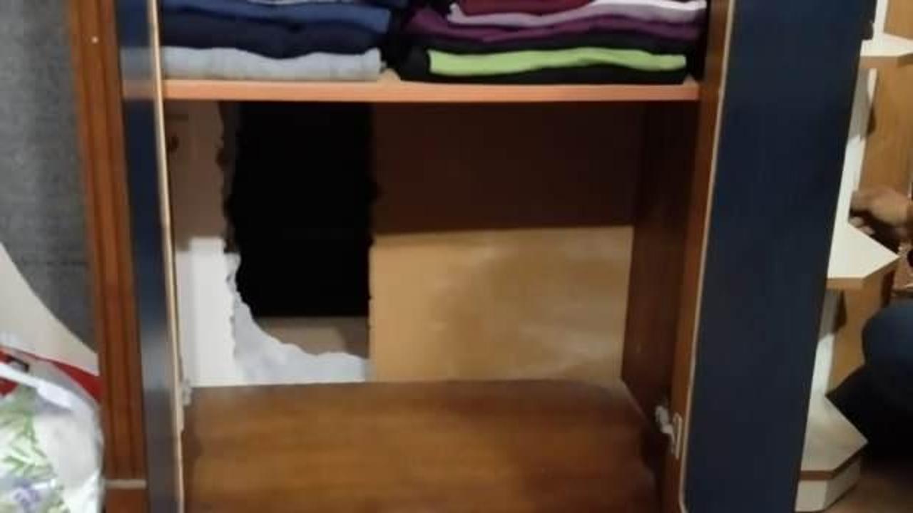 Firari FETÖ hükümlüsü, yatak odasındaki gizli bölmede yakalandı