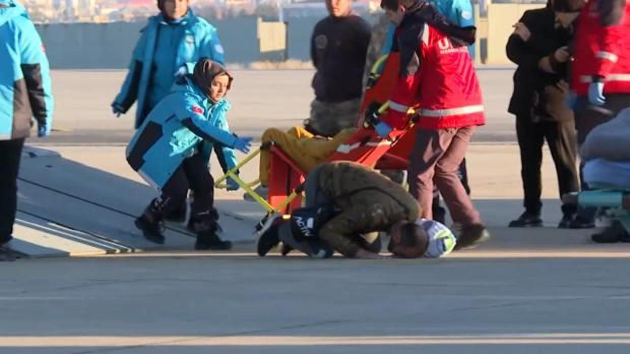 Gazze’den Ankara’ya getirilen Filistinli şükür secdesi yaptı