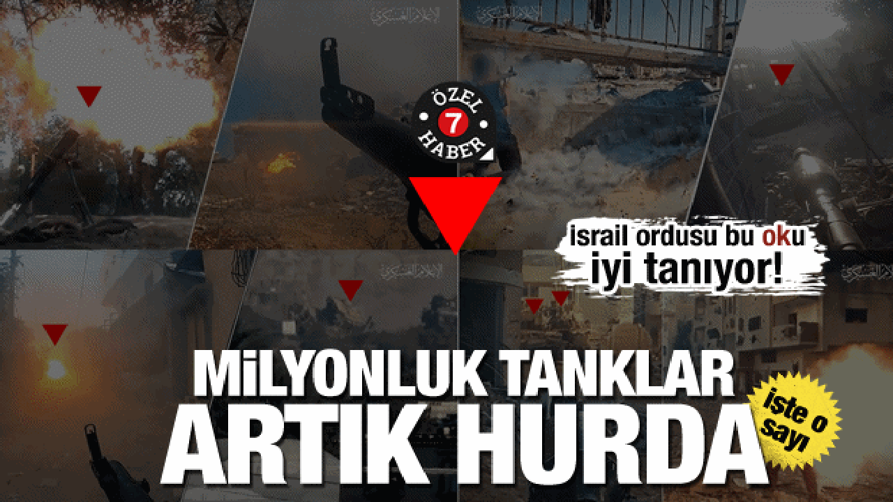 Gazze’ye giren İsrail askerî araçlarının sonu ‘kırmızı ok’! 10 günde tank hurdalığı