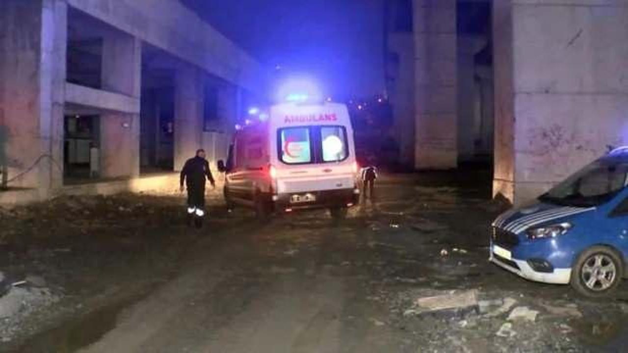 İçi su dolu asansör boşluğunda can pazarı