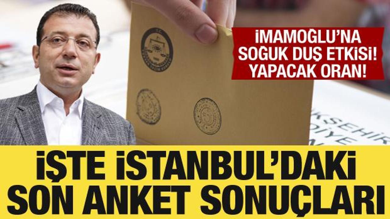 İşte İstanbul’daki son anket sonuçları: İmamoğlu’nun oranları dikkat çekti