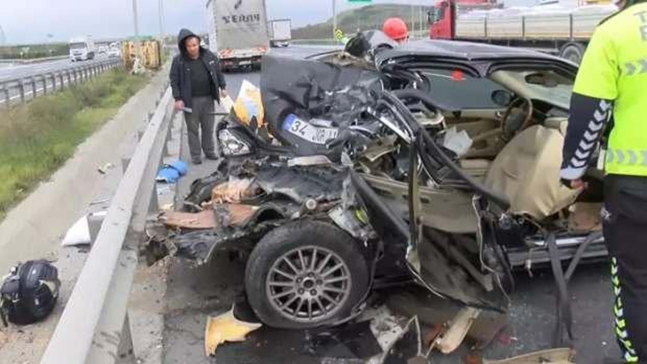 Kuzey Marmara Otoyolu’nda feci kaza!
