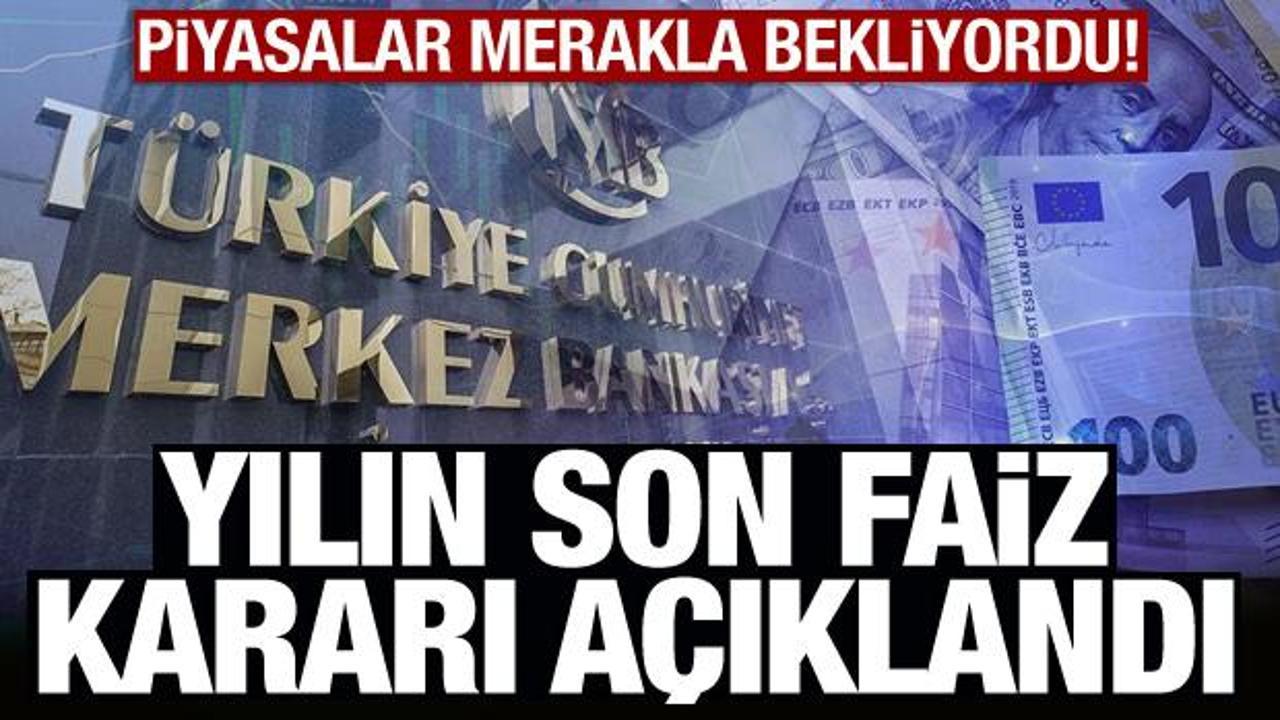 Merkez Bankası yılın son faiz kararını açıkladı