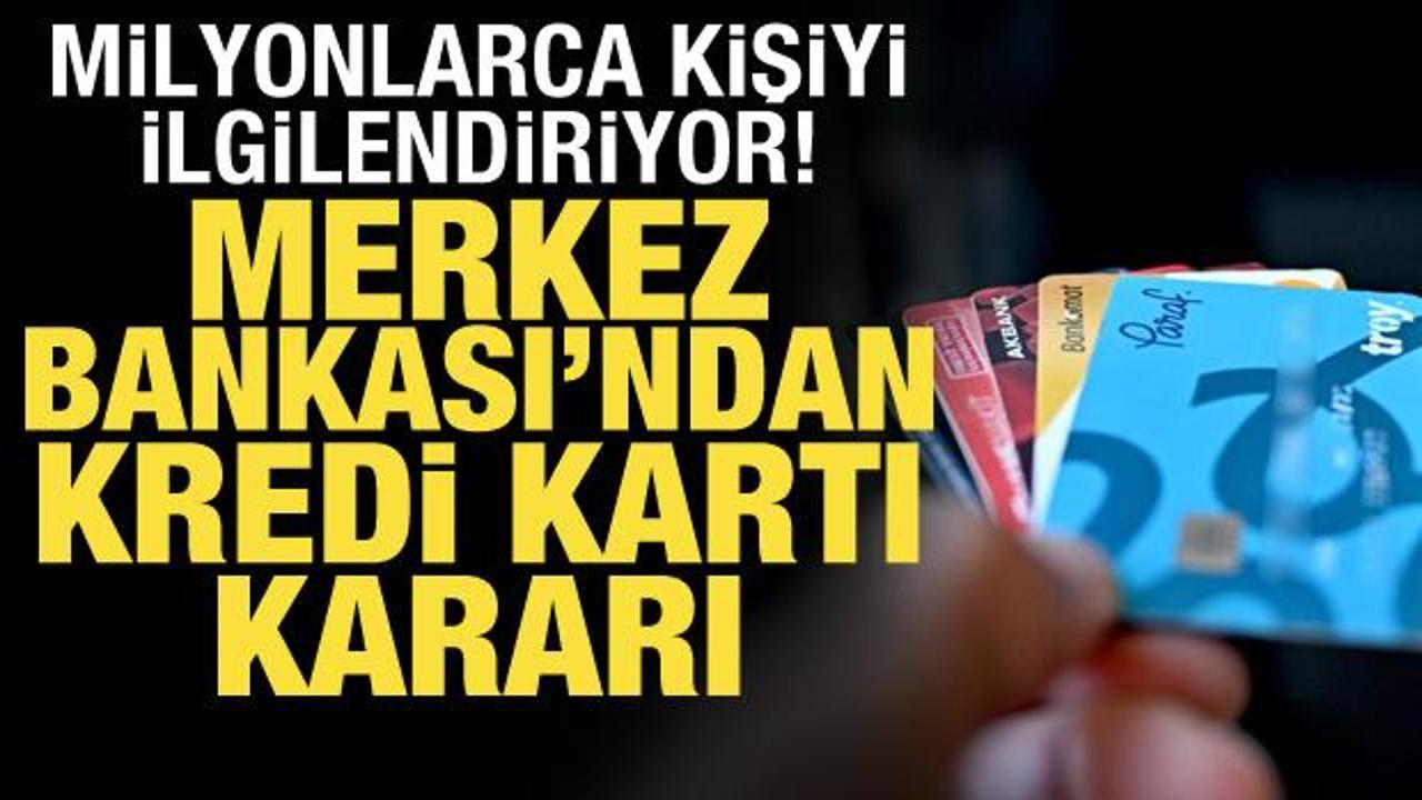 Merkez Bankası’ndan kredi kartı faizi açıklaması