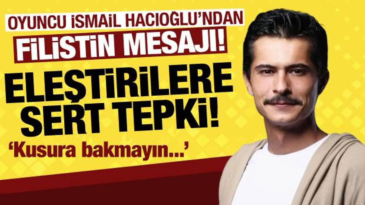 Oyuncu İsmail Hacıoğlu’ndan Filistin’e destek! ‘Kusura bakmayın…’