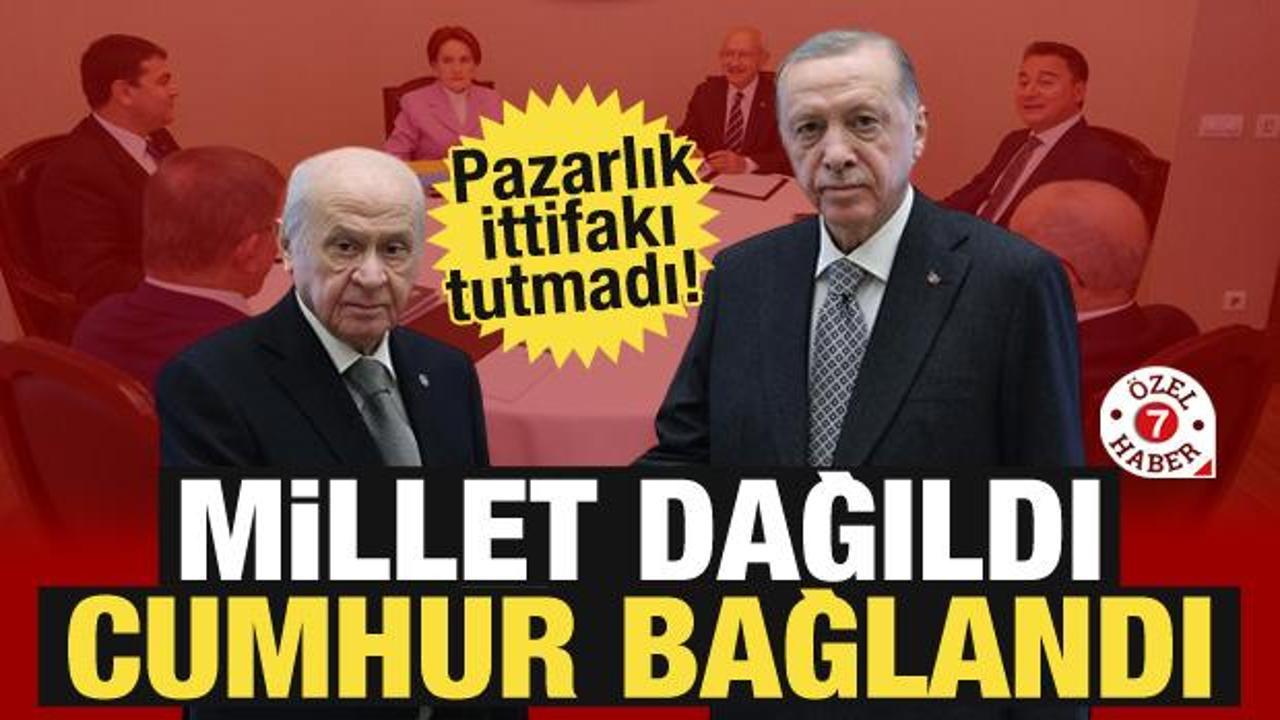 Pazarlık ittifakı tutmadı! Millet dağıldı Cumhur bağlandı