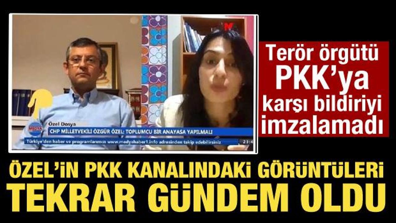 PKK’ya karşı bildiriyi imzalamadı! Özgür Özel’in PKK kanalındaki görüntüleri gündem oldu!