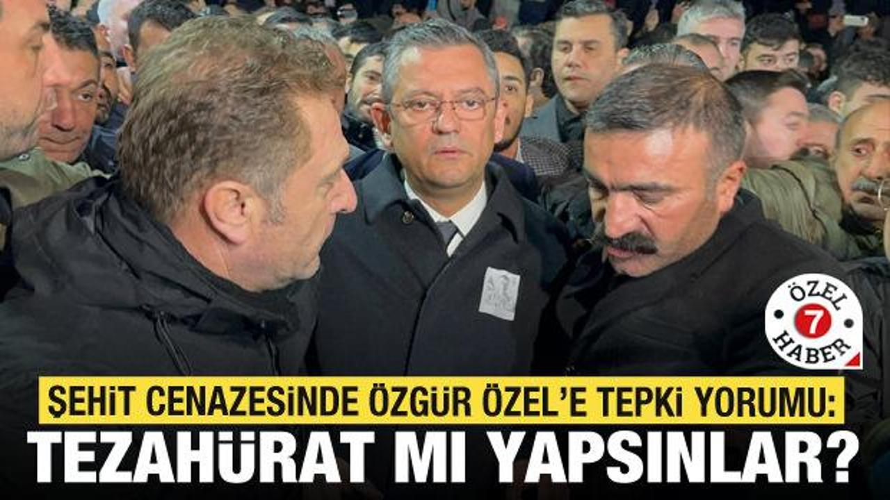 Şehit cenazesinde Özgür Özel’e tepki yorumu: Tezahürat mı yapsınlar?