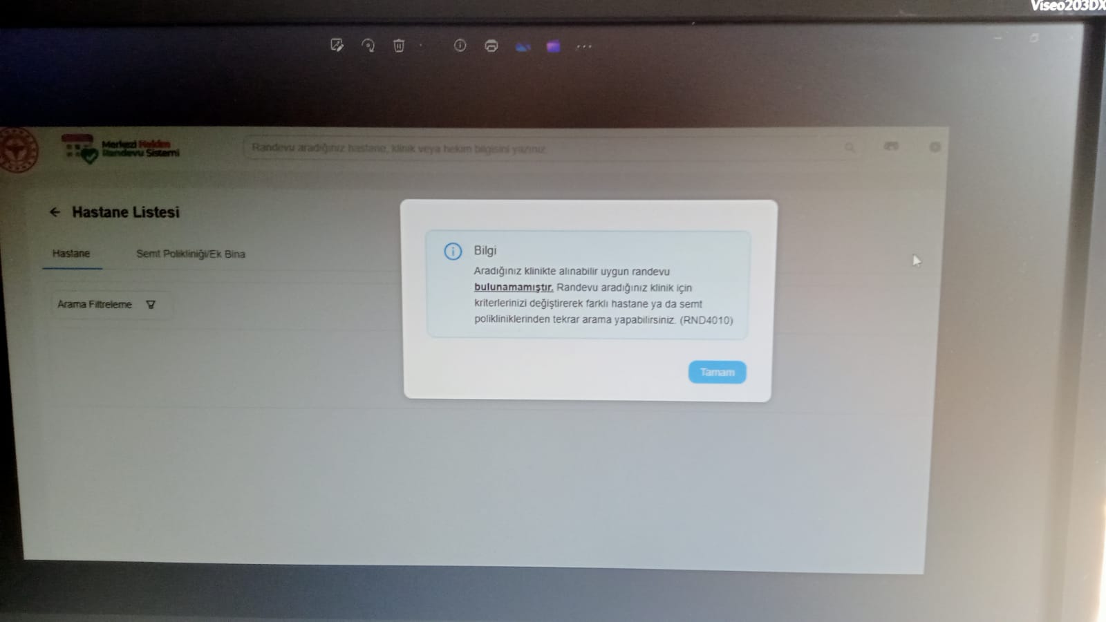 Vanlılar MHRS’den randevu alamıyor