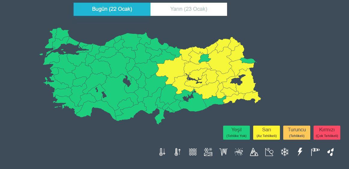 Son Dakika: Meteoroloji'den 23 ile 'kuvvetli kar ve yağmur' uyarısı!
