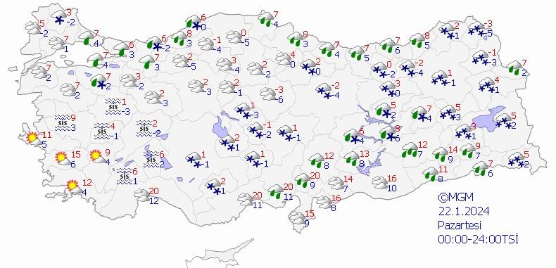 Son Dakika: Meteoroloji'den 23 ile 'kuvvetli kar ve yağmur' uyarısı!