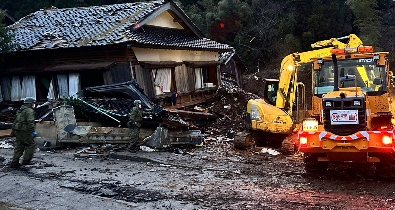 Japonya’daki 7,6’lık depremde can kaybı 168’e yükseldi