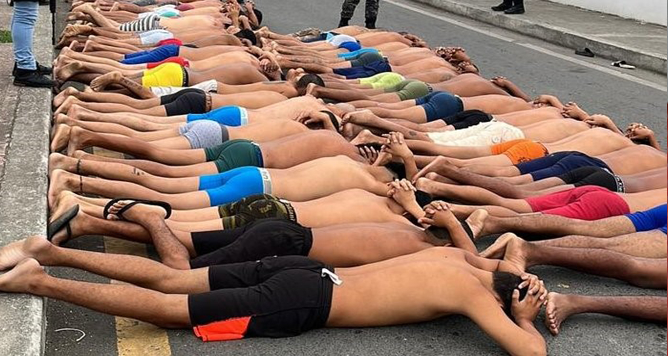 Ekvador’da hastaneyi basan çete üyeleri yarı çıplak gözaltına alındı