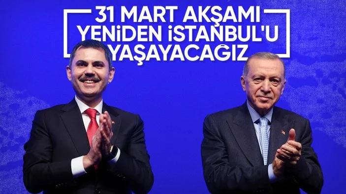 Cumhurbaşkanı Erdoğan’dan yerel seçim mesajı: ‘Murat Kurum’la yeniden İstanbul’u yaşayacağız’
