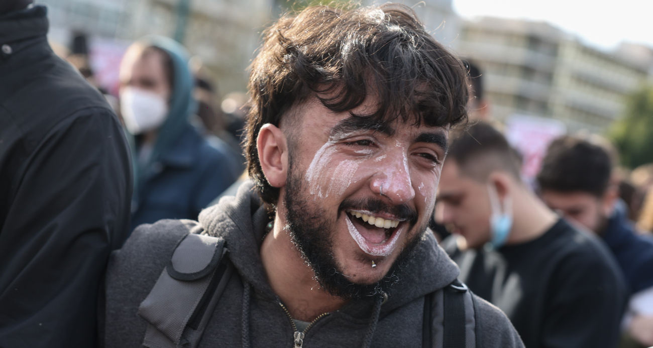 Yunanistan’da öğrenciler sokağa indi