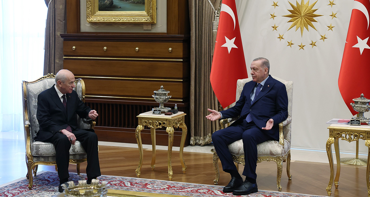 Cumhurbaşkanı Erdoğan, MHP Genel Başkanı Bahçeli ile görüştü