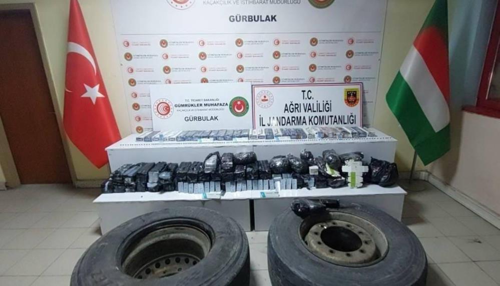 Ağrı’da 8 milyon TL değerinde kaçak malzeme ele geçirildi