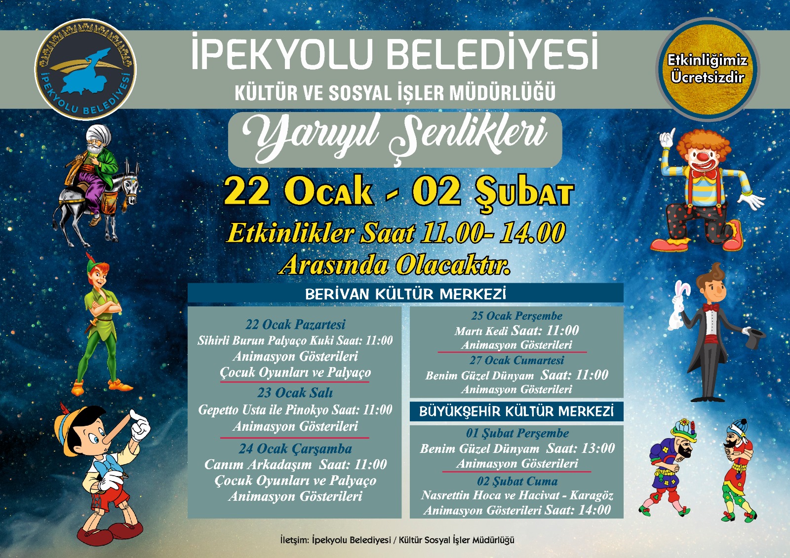 Sömestr Tatilinin Keyfi İpekyolu’nda Yaşanacak