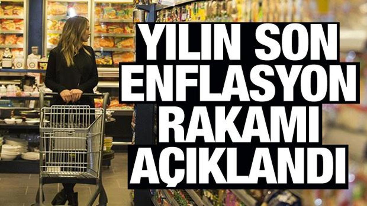 Aralık ayı enflasyonu açıklandı