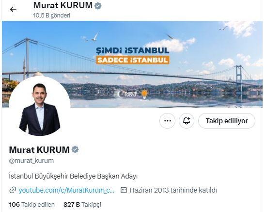 Murat Kurum sosyal medyada profilini değiştirdi