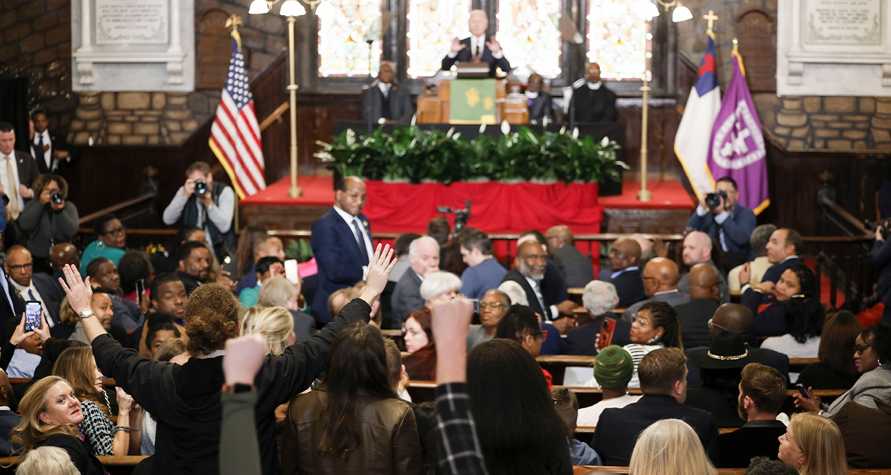Biden’ın konuşması “Gazze’de ateşkes” sloganları ile kesildi