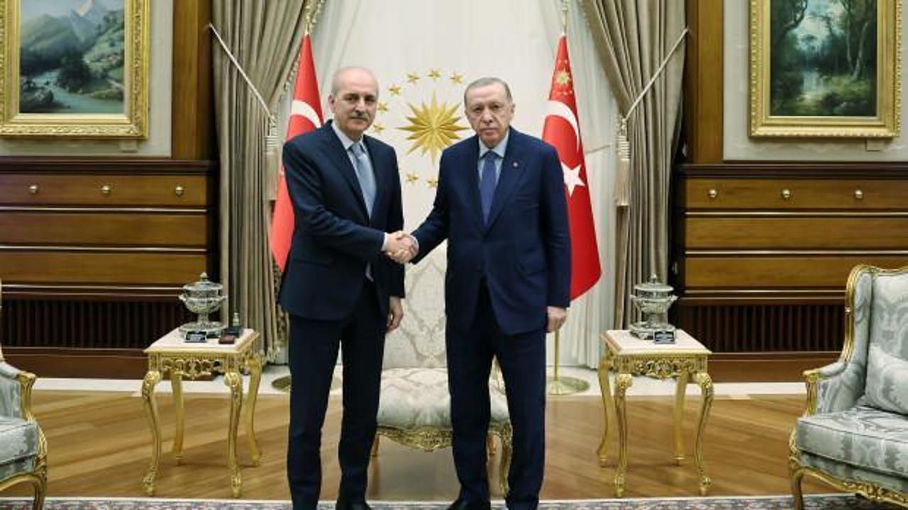 Cumhurbaşkanı Erdoğan, TBMM Başkanı Kurtulmuş’u kabul etti