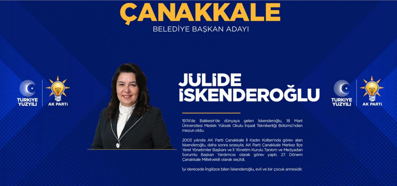AK Parti Çanakkale adayı Jülide İskenderoğlu oldu! Jülide İskenderoğlu kimdir?