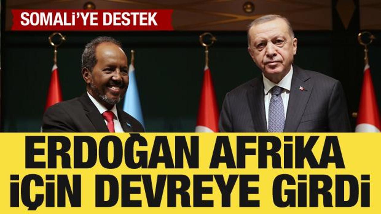 Erdoğan, Somalı Cumhurbaşkanı ile görüştü