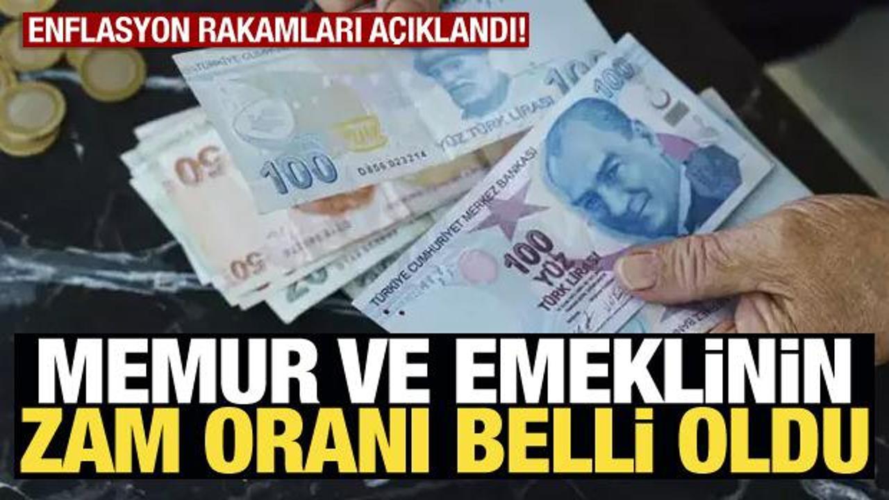 Memur ve emeklinin zam oranı belli oldu