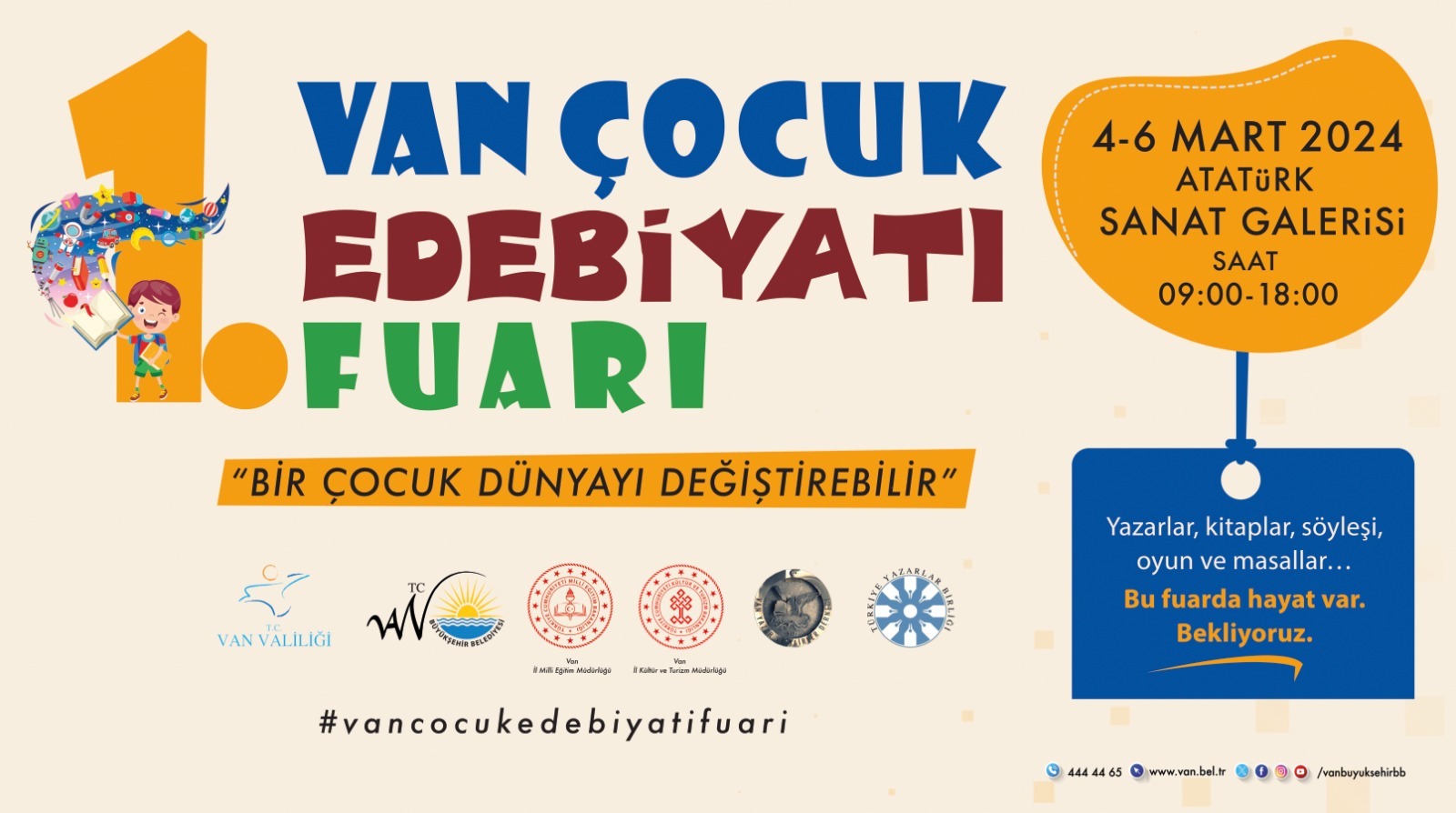 1.Van Çocuk Edebiyatı Fuarı başlıyor