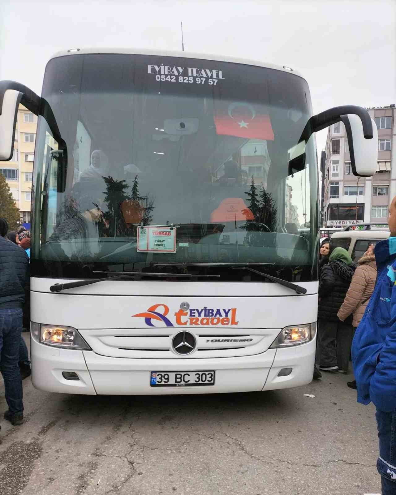Kırklareli’nde umre yolcuları uğurlandı