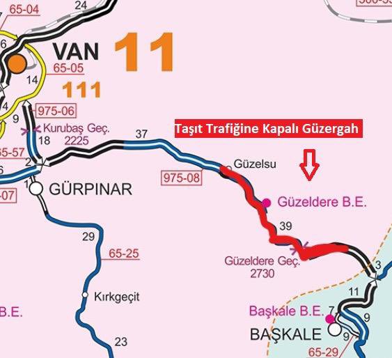 Son dakika! Van-Hakkâri yolu trafiğe kapatıldı!