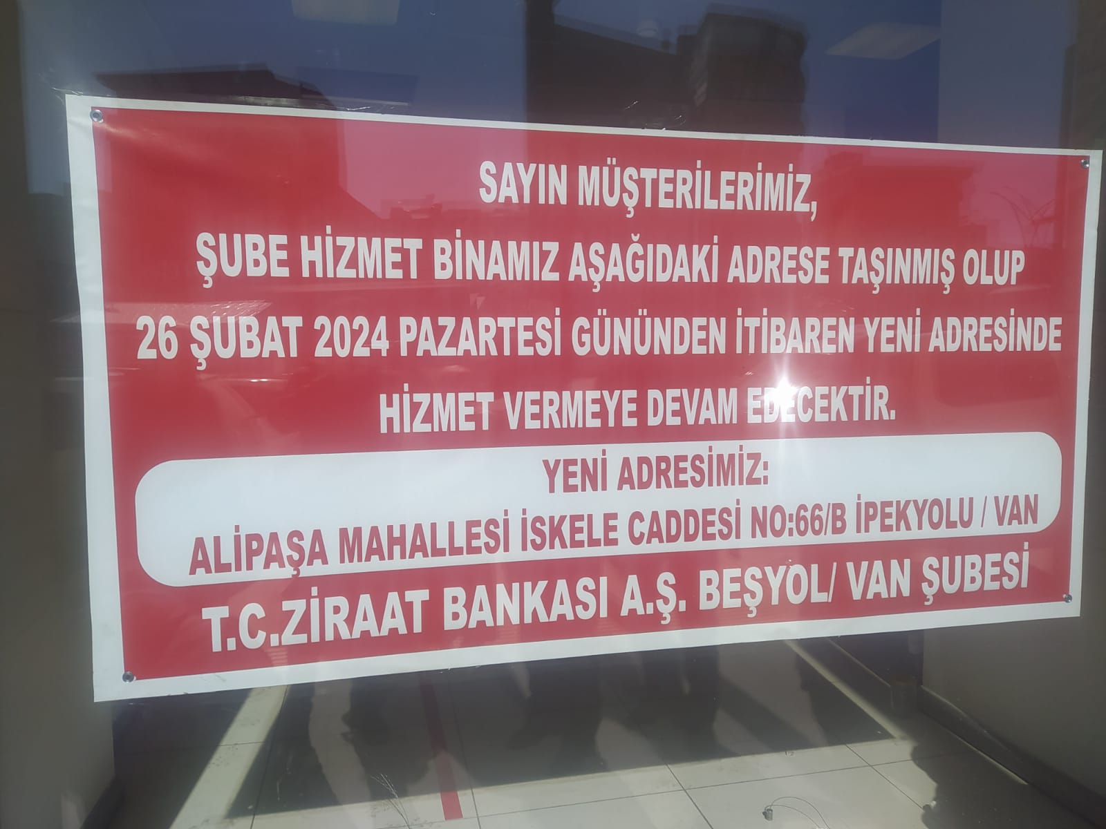 Ziraat Bankası Van Beşyol Şubesi Kapandı!