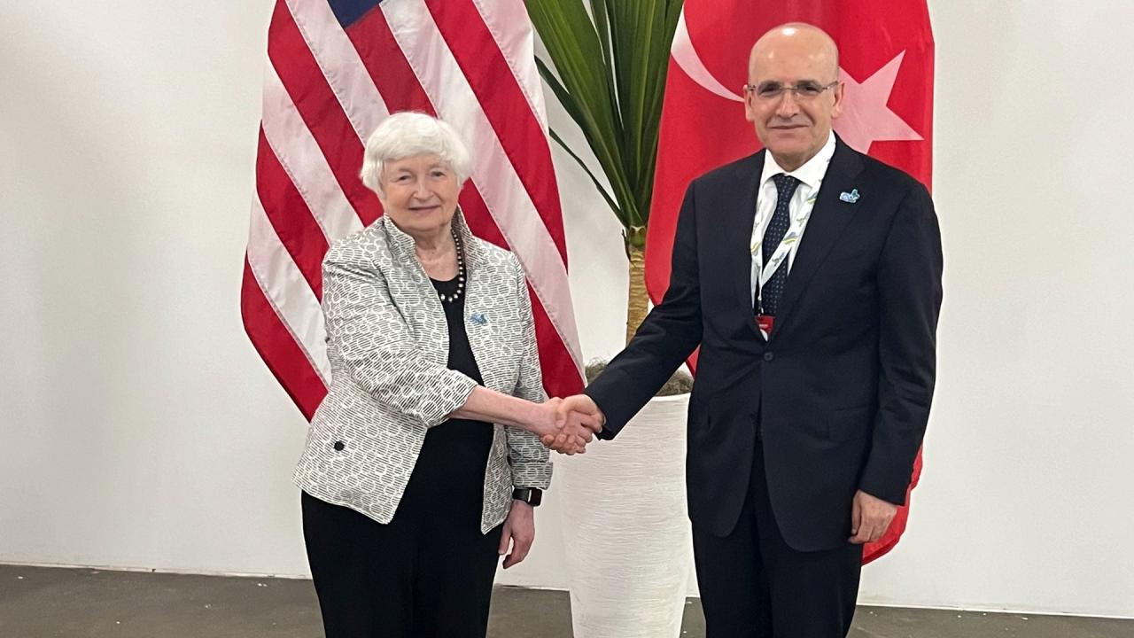 Bakan Şimşek, ABD Hazine Bakanı Yellen ile görüştü