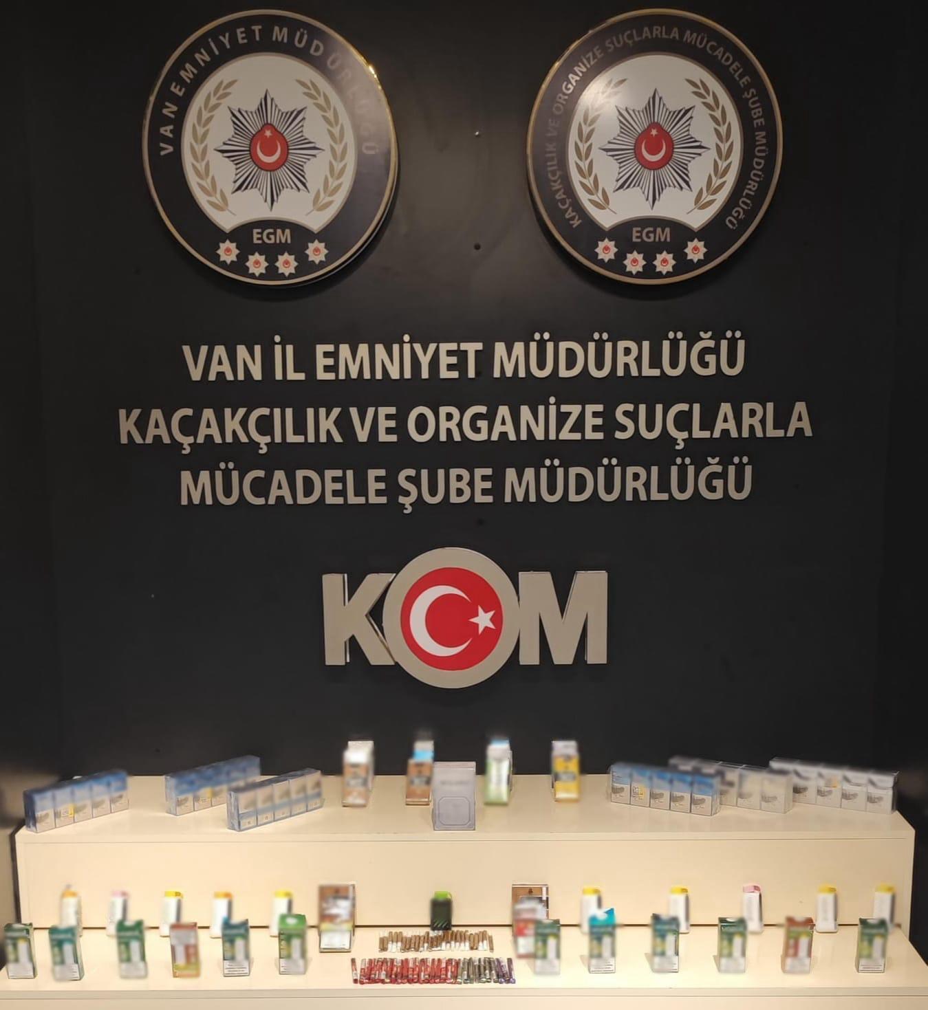 Van’da gümrük kaçağı malzemeler ele geçirildi