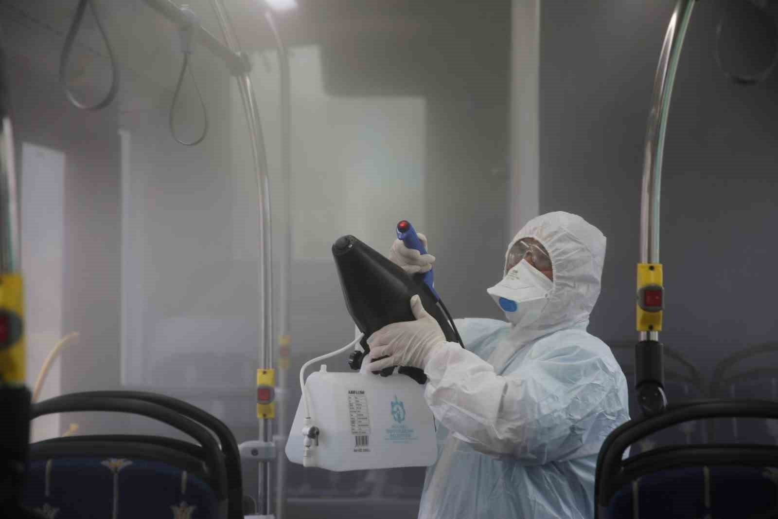 Otobüslere nano gümüş dezenfekte