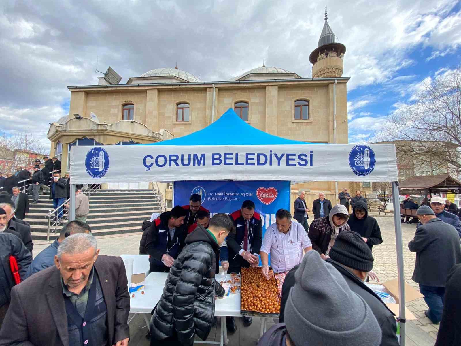 Çorum Belediyesi Afşin’i unutmadı