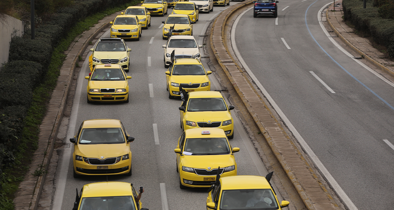 Yunanistan’da taksiciler 48 saatlik greve gitti
