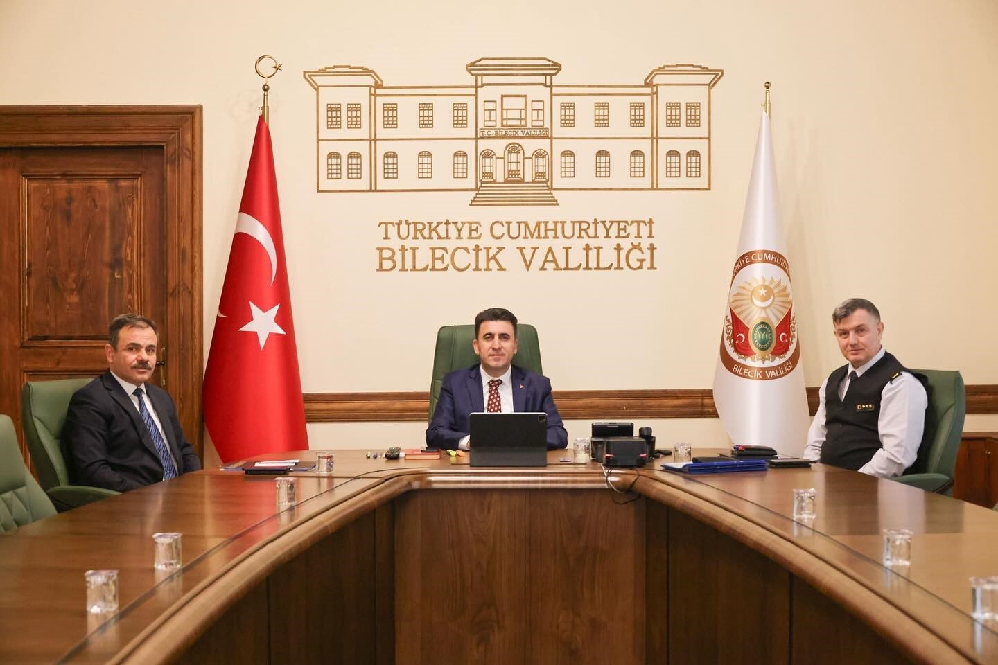 VKS yöntemi ile toplantıya katıldı