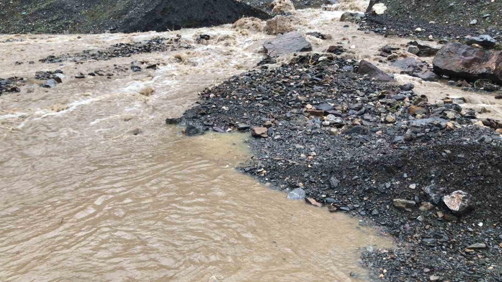 Hakkari’de çığdan sonra sel meydana geldi
