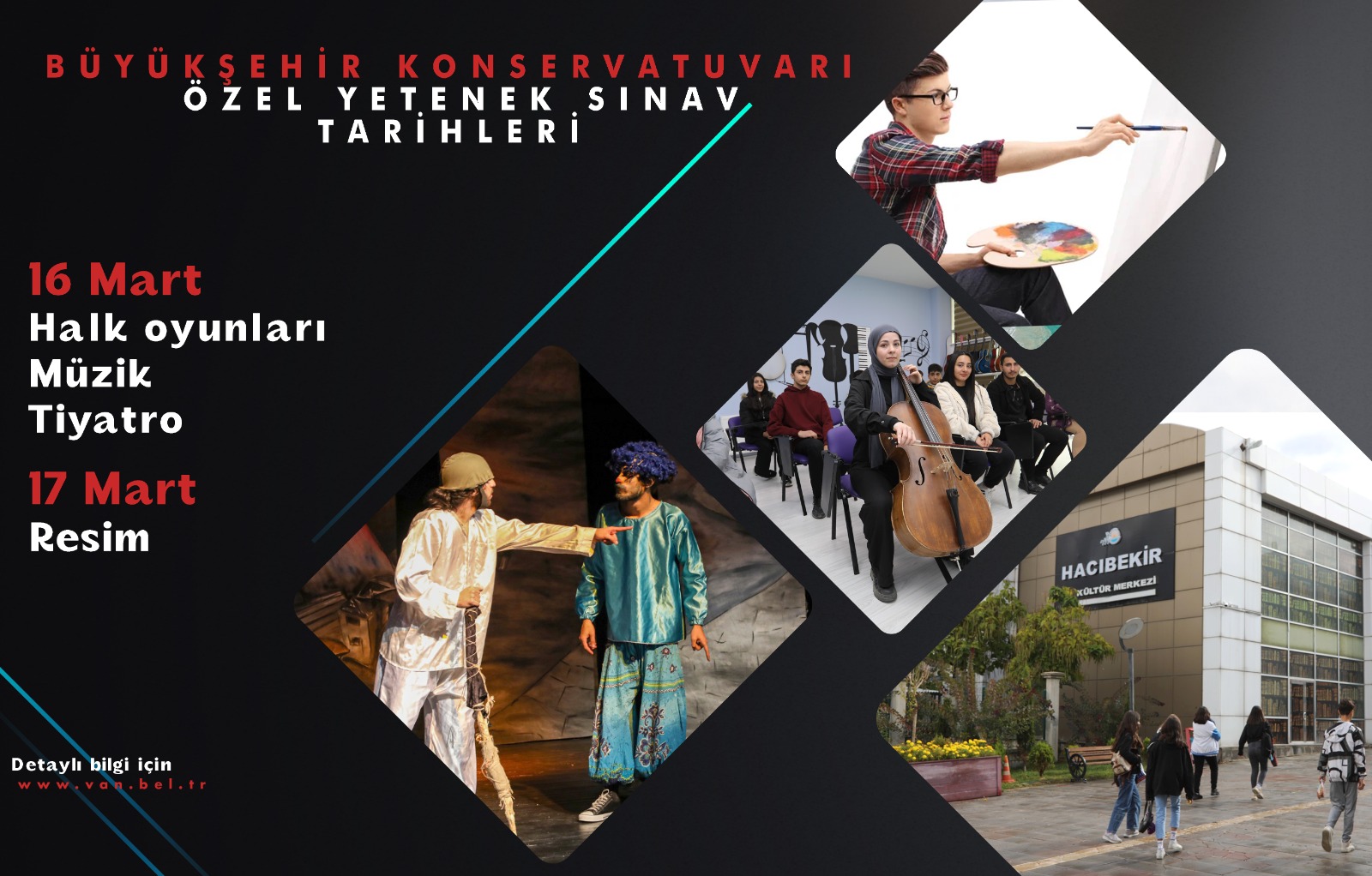 Van Büyükşehir Belediyesi konservatuvar sınav tarihleri netleşti