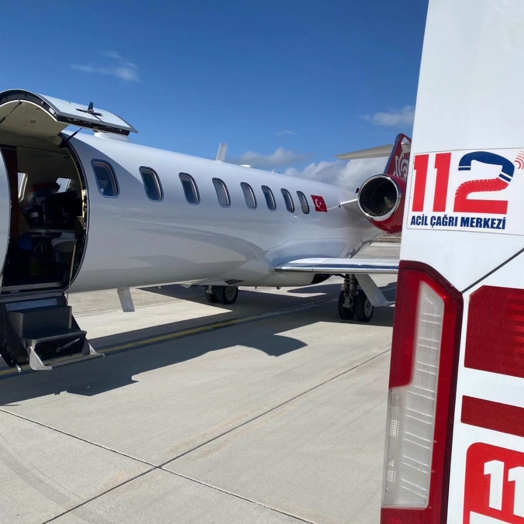 Yenidoğan bebek Van’dan Eskişehir’e uçakla götürüldü