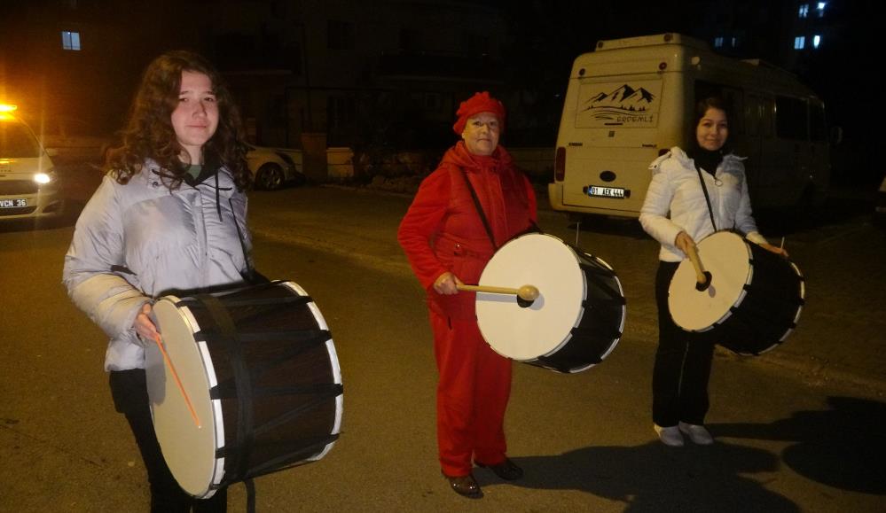 Ramazan davulcuları ilk mesaisine başladı!