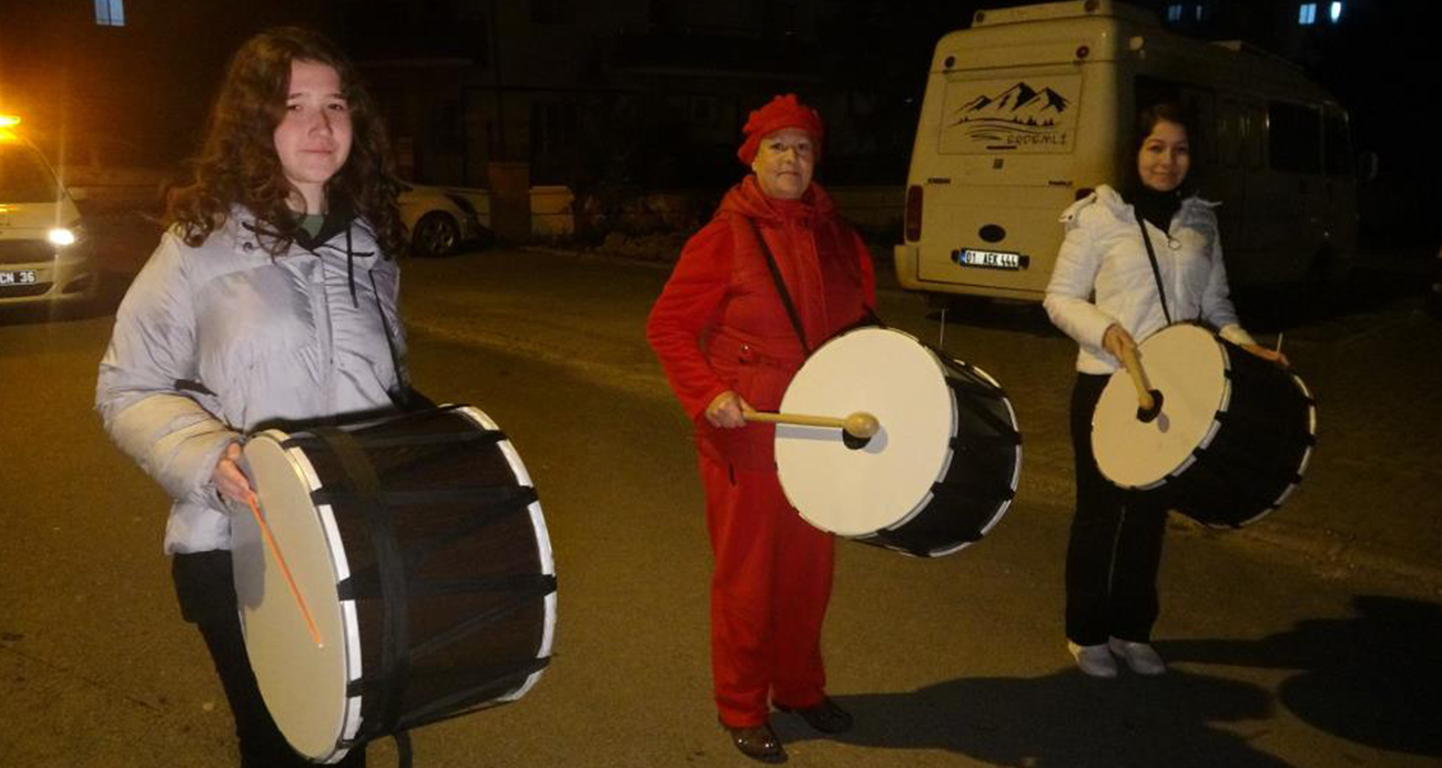 Ramazan davulcuları ilk mesaisine başladı!