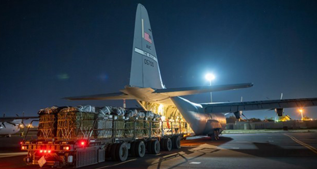 ABD Gazze’ye havadan yardım gerçekleştirdi