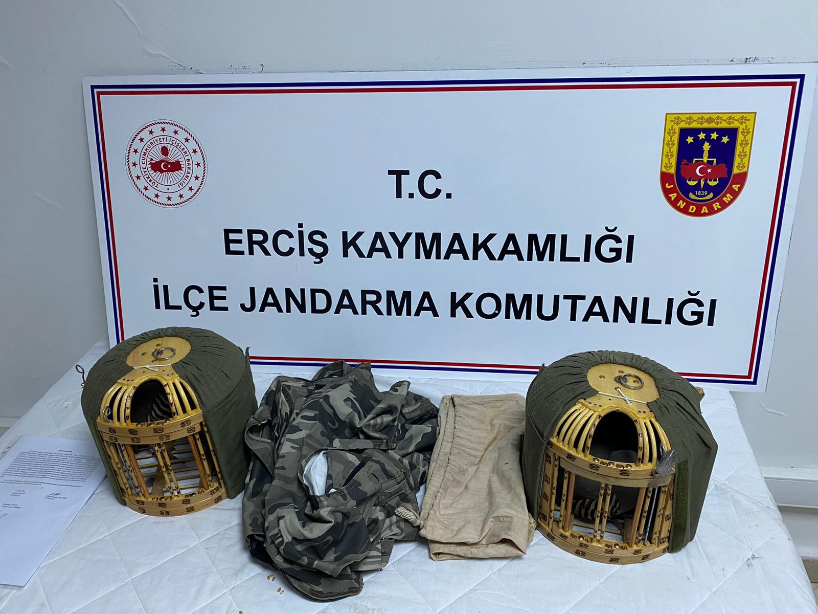 Van’da kafes avcılığı yapan şahsa 19 bin TL para cezası kesildi