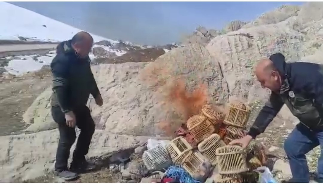 Van’da kafes avcılığı yapan 3 kişiye 48 bin 765 TL idari para cezası kesildi