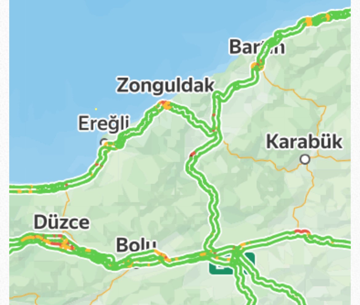 Zonguldak’ta Ramazan Bayramı’nın son gününde trafik yoğunluğu